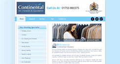 Desktop Screenshot of continentaldrycleaners.co.uk