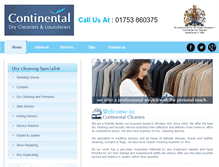 Tablet Screenshot of continentaldrycleaners.co.uk