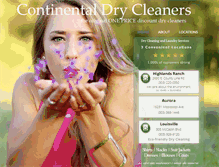Tablet Screenshot of continentaldrycleaners.com